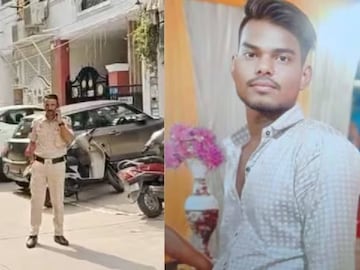  കുറ്റകൃത്യം നടന്ന സ്ഥലത്തിന് പുറത്തുനിന്നുള്ള ചിത്രം (ഇടത്), പ്രതി മുകേഷ് ( വലത്)