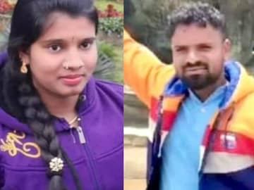 ഹാസനിൽ ഹൃദയാഘാതത്തെ തുടർന്ന് മരിച്ച അക്ഷിത (22), സഞ്ജയ് (30)