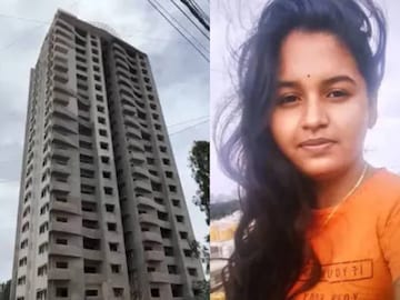 ലിഫ്റ്റ് സ്ഥാപിക്കാൻ ഒഴിച്ചിട്ടിരുന്ന ഭാഗത്തിലൂടെയാണ് യുവതി താഴേക്ക് വീണതെന്നാണ് വിവരം