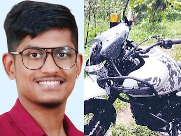 ആദർശ്, അപകടത്തിൽപെട്ട ബൈക്ക്