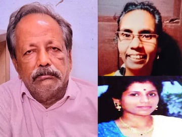 സെബാസ്റ്റ്യൻ (ഇടത്), ജെയ്നമ്മ (മുകളിൽ), ബിന്ദു പത്മനാഭൻ (താഴെ)