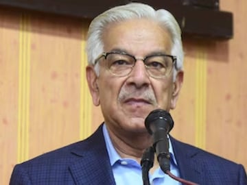 പാകിസ്ഥാൻ പ്രതിരോധ മന്ത്രി ഖ്വാജ ആസിഫ്.