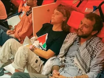   ഇസ്രായേൽ പുറത്തുവിട്ട ഗ്രേറ്റ തുൻബെർഗിന്റെ  ചിത്രം. (ഇസ്രായേൽ വിദേശകാര്യ മന്ത്രാലയം)