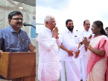 നാലുദിവസത്തെ സന്ദർശനം പൂര്‍ത്തിയാക്കി രാഷ്ട്രപതി മടങ്ങി