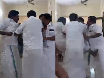 തമ്മിലടിയുടെ വീഡിയോ ദൃശ്യങ്ങളിൽ നിന്ന് 