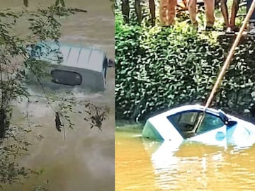 വാഹനം പുഴയിൽ