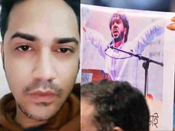 ഫൈസൽ കരീം മസൂദ്, ഉസ്മാൻ ഹാദി (വലത്) (News18) ഫൈസൽ കരീം മസൂദ്, ഉസ്മാൻ ഹാദി (വലത്) (News18)