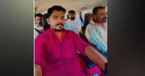 നിയമം കാറ്റിൽ പറത്തി; സീറ്റ് ബെൽറ്റ് ഇല്ലാതെയും മൊബൈലിൽ ചിത്രീകരിച്ചും മന്ത്രിയുടെ പേഴ്സണൽ  സ്റ്റാഫും MLAയും കാർ യാത്ര…